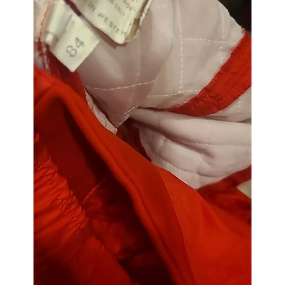 Bogner Red Snow Ski Bibs Overalls Snowboard Skiing Size 14 Long Vintage Retro - Picture 10 of 12